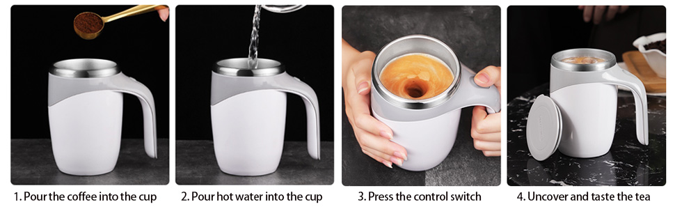 How to use a self stirring mug