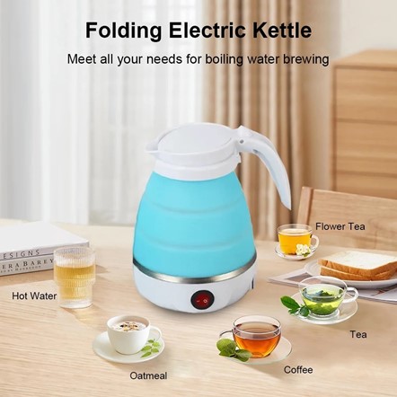 various usage of foldable electric travel kettle