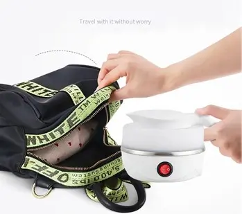 foldable electric kettle in a bag