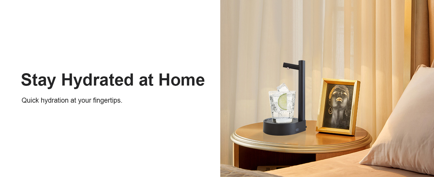 Home usage of a smart table water dispenser