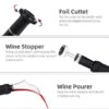 Different uses of an electric wine opener set