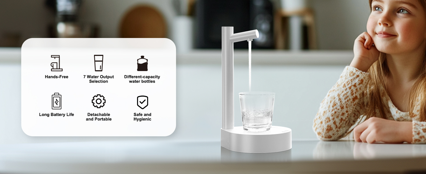 Features of table water dispenser