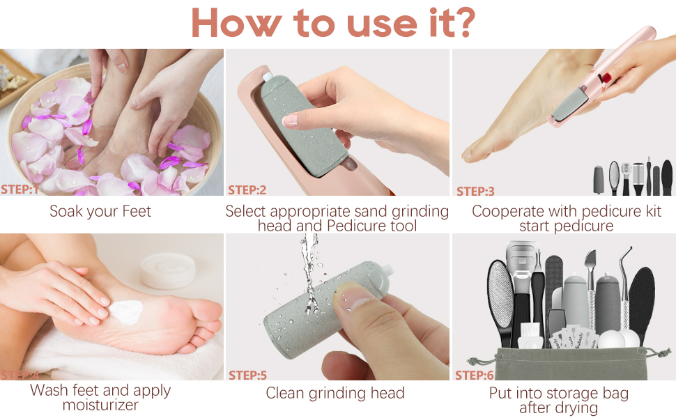 How to use rechargeable callus removal