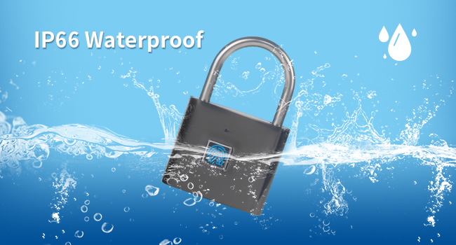 Waterproof feature of smart fingerprint padlock