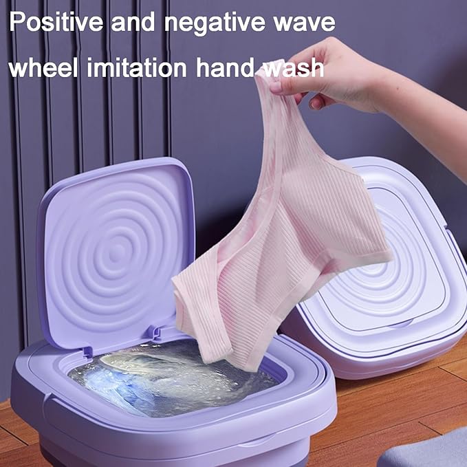 Foldable washing machine operation