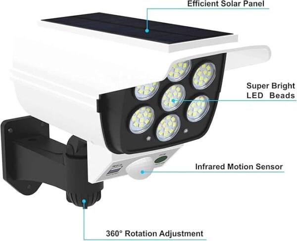 Parts of solar sensor light